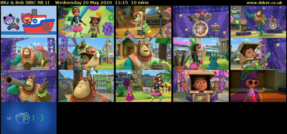 Bitz & Bob (BBC RB 1) Wednesday 20 May 2020 11:15 - 11:25