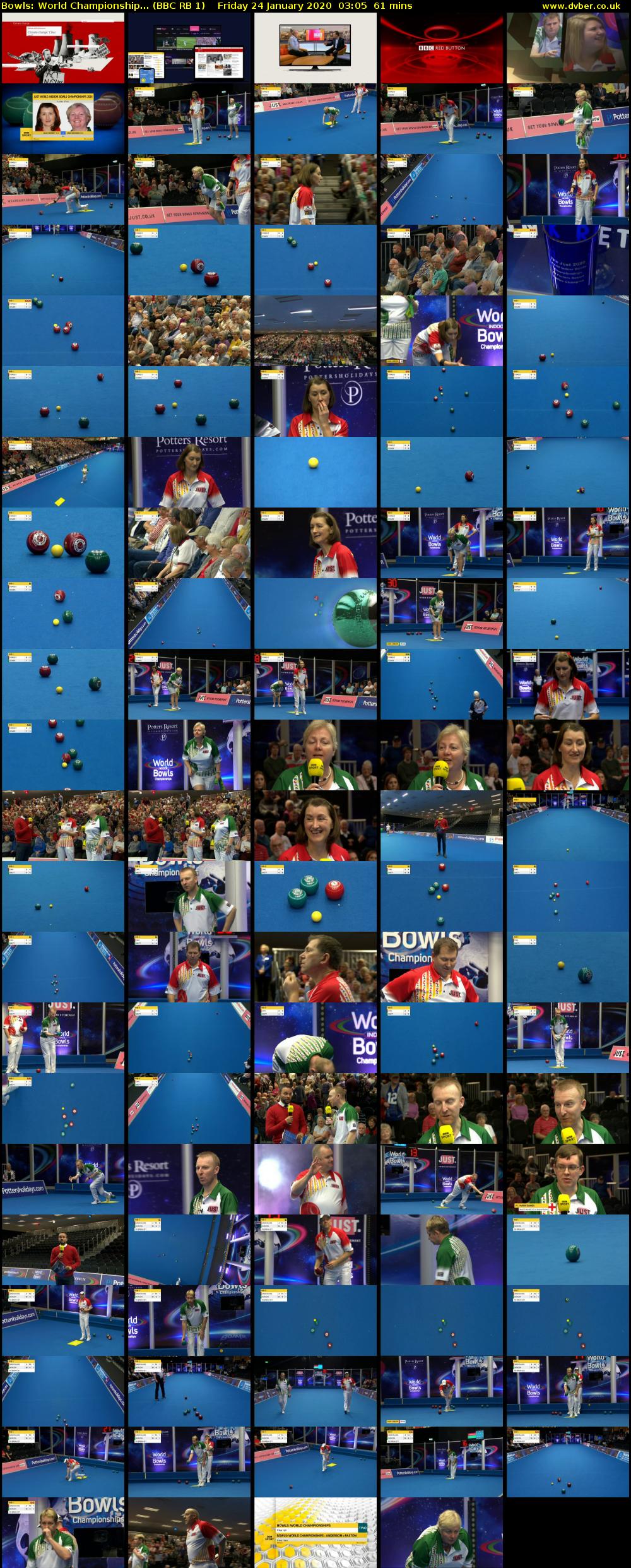Bowls: World Championship... (BBC RB 1) Friday 24 January 2020 03:05 - 04:06