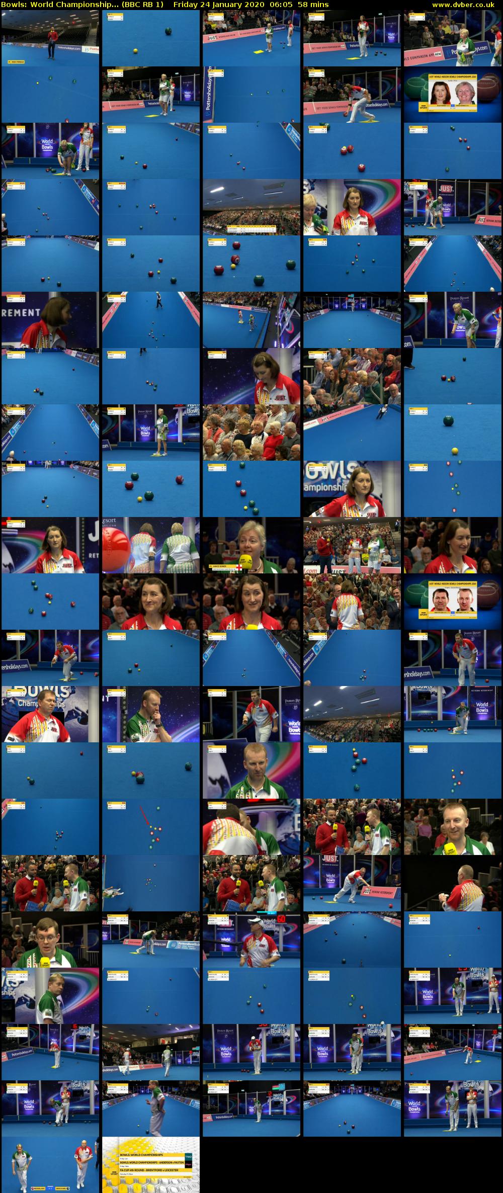 Bowls: World Championship... (BBC RB 1) Friday 24 January 2020 06:05 - 07:03
