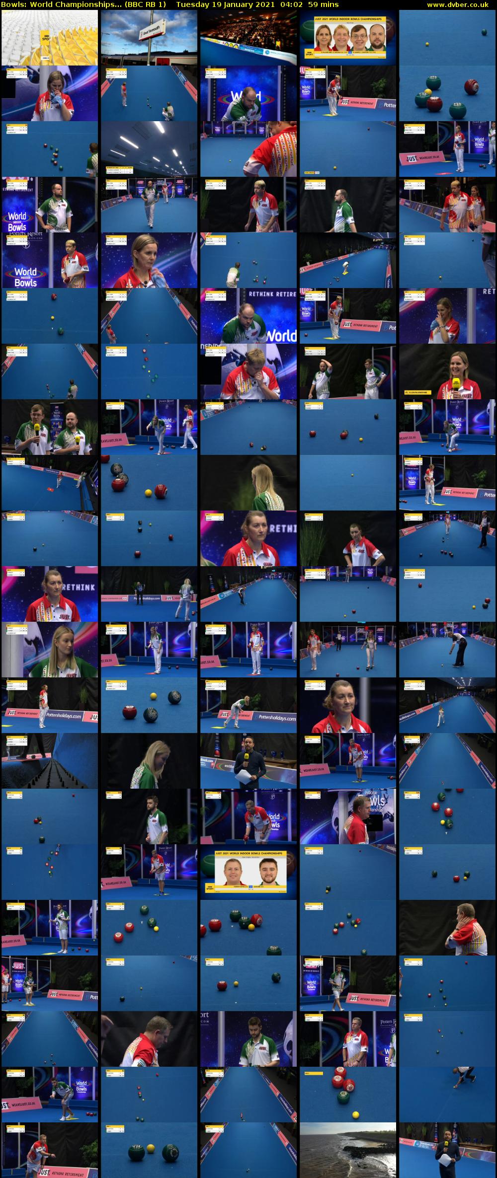 Bowls: World Championships... (BBC RB 1) Tuesday 19 January 2021 04:02 - 05:01