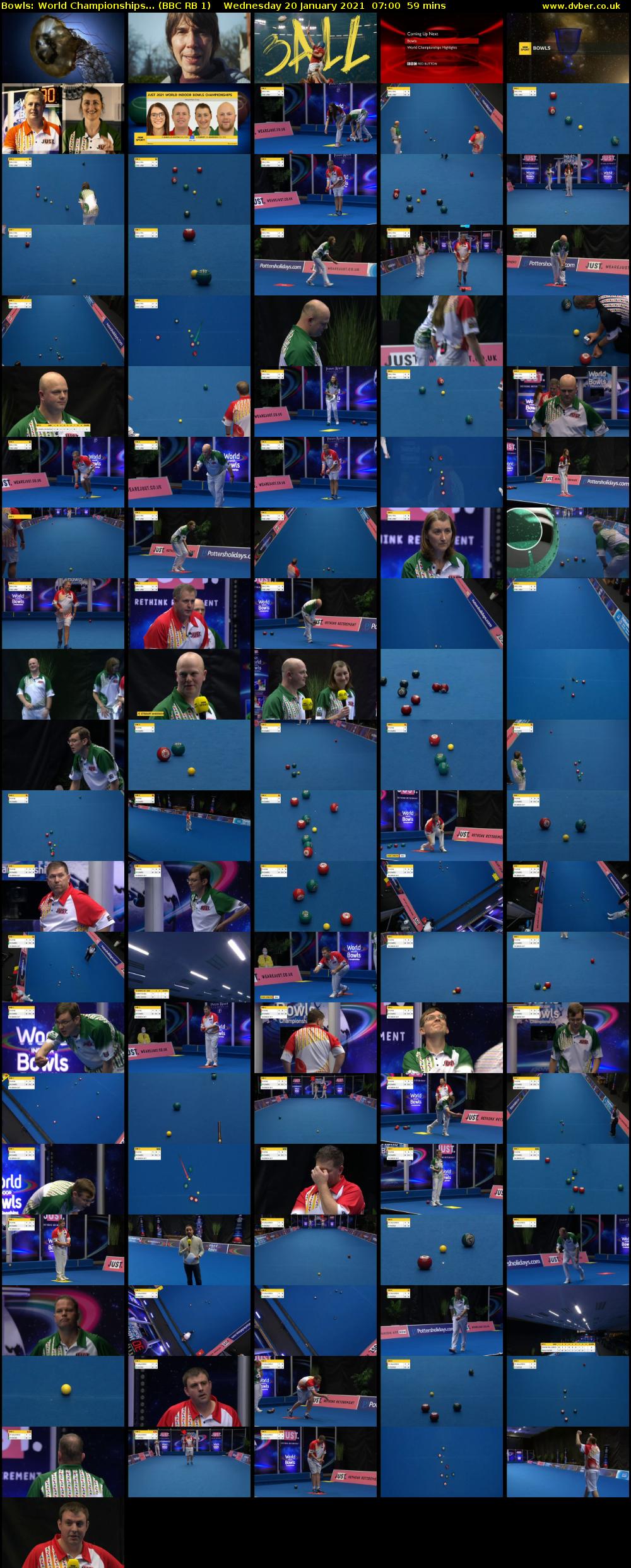 Bowls: World Championships... (BBC RB 1) Wednesday 20 January 2021 07:00 - 07:59