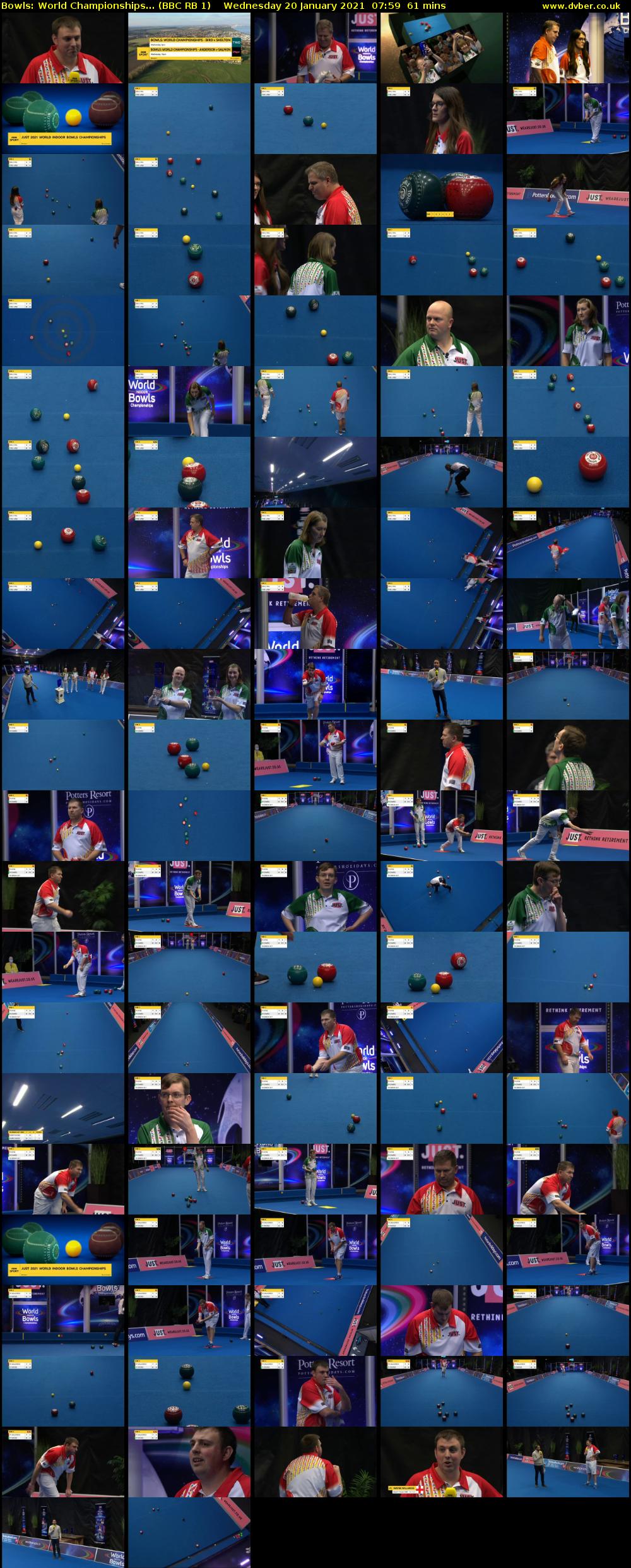 Bowls: World Championships... (BBC RB 1) Wednesday 20 January 2021 07:59 - 09:00