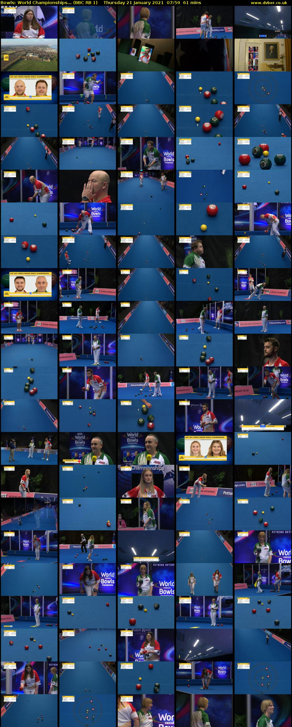 Bowls: World Championships... (BBC RB 1) Thursday 21 January 2021 07:59 - 09:00