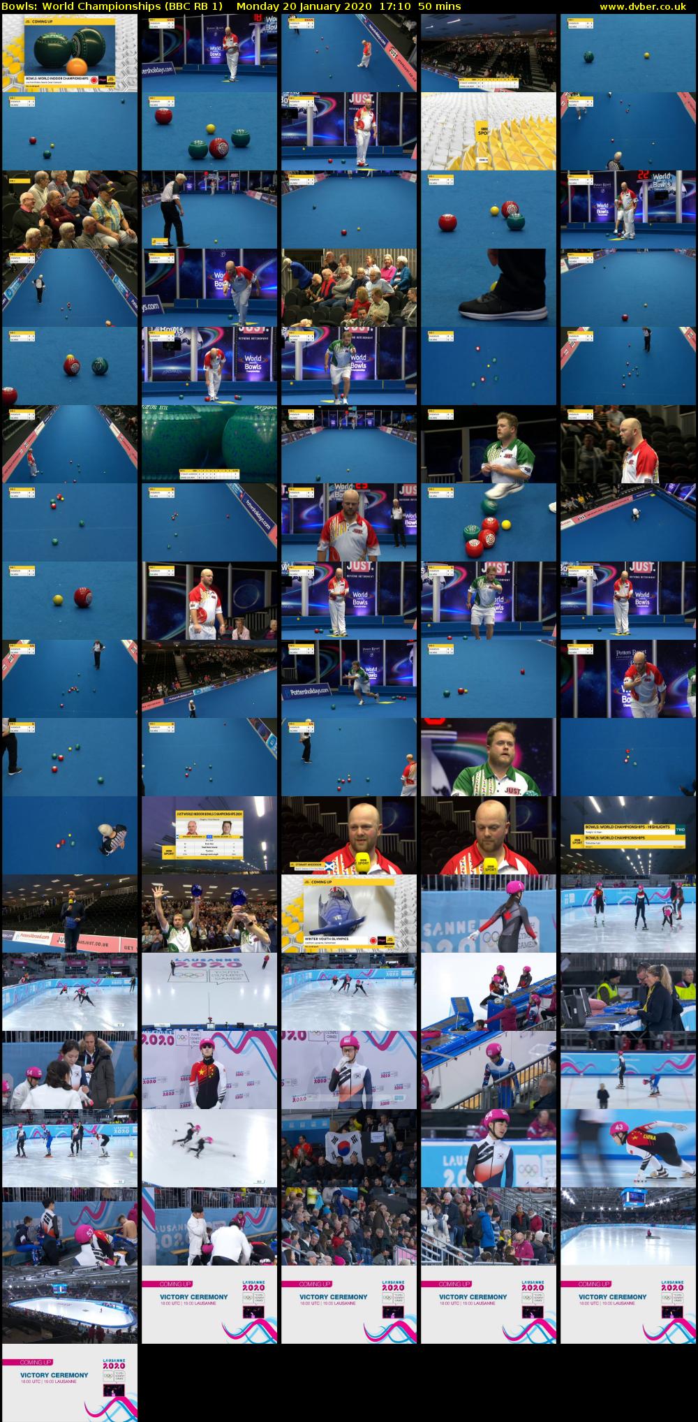 Bowls: World Championships (BBC RB 1) Monday 20 January 2020 17:10 - 18:00