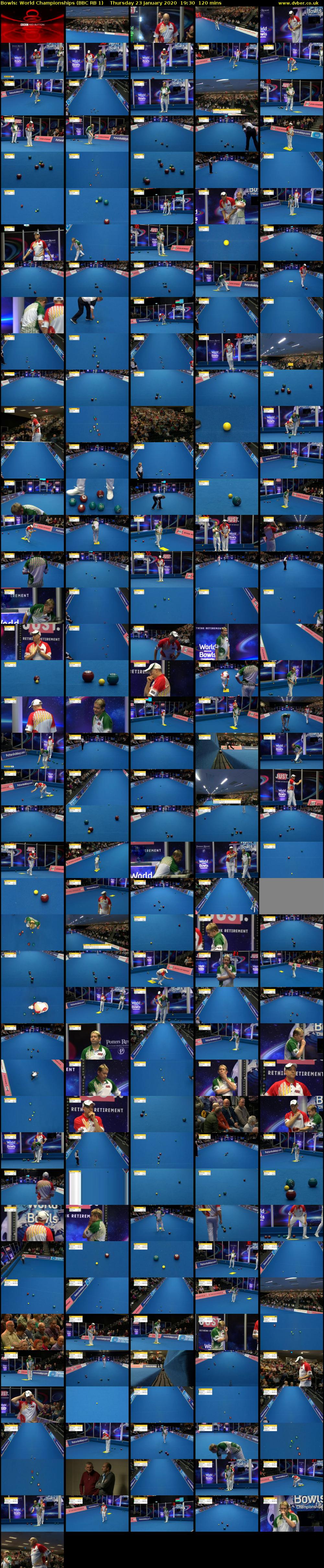 Bowls: World Championships (BBC RB 1) Thursday 23 January 2020 19:30 - 21:30