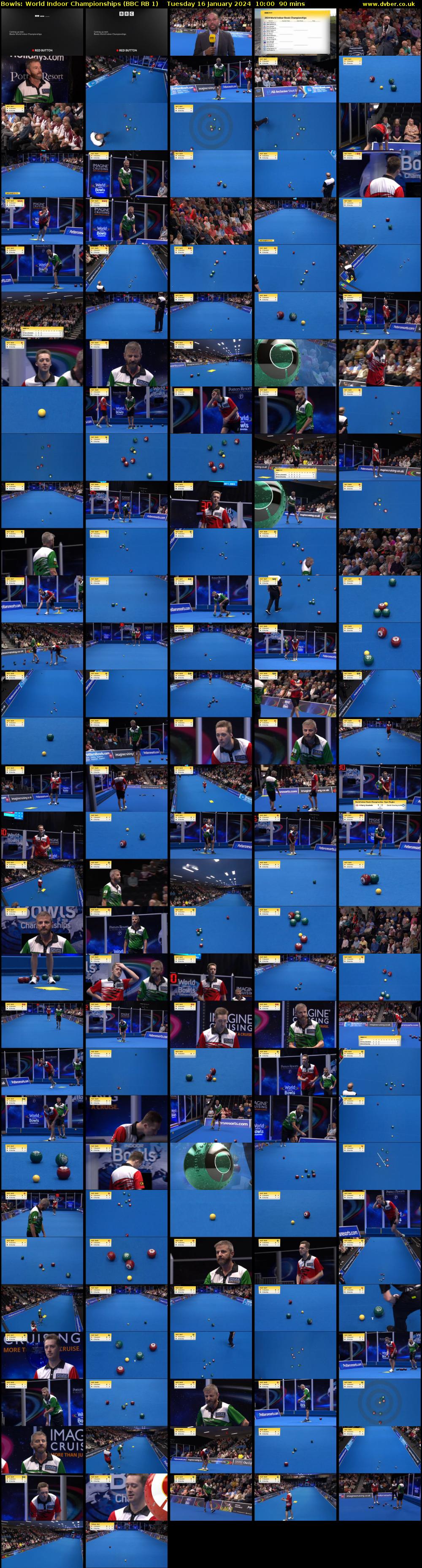 Bowls: World Indoor Championships (BBC RB 1) Tuesday 16 January 2024 10:00 - 11:30