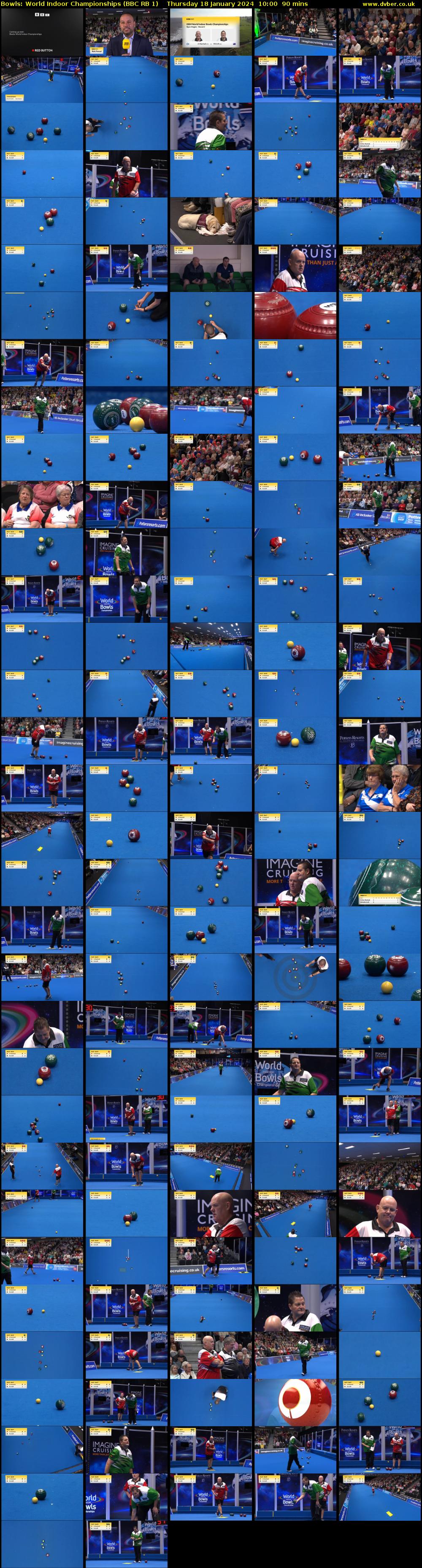 Bowls: World Indoor Championships (BBC RB 1) Thursday 18 January 2024 10:00 - 11:30
