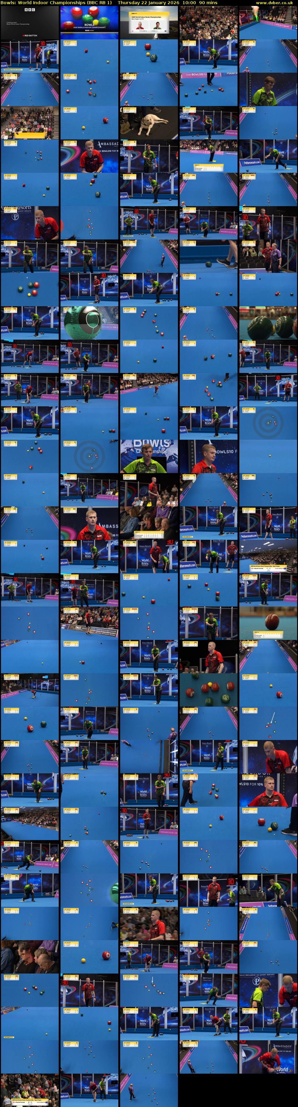 Bowls: World Indoor Championships (BBC RB 1) Thursday 22 January 2026 10:00 - 11:30