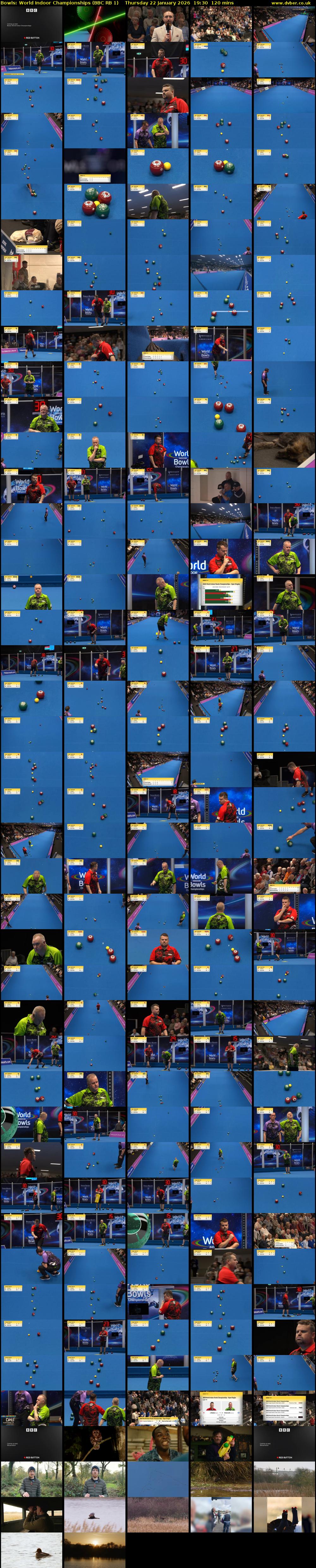 Bowls: World Indoor Championships (BBC RB 1) Thursday 22 January 2026 19:30 - 21:30
