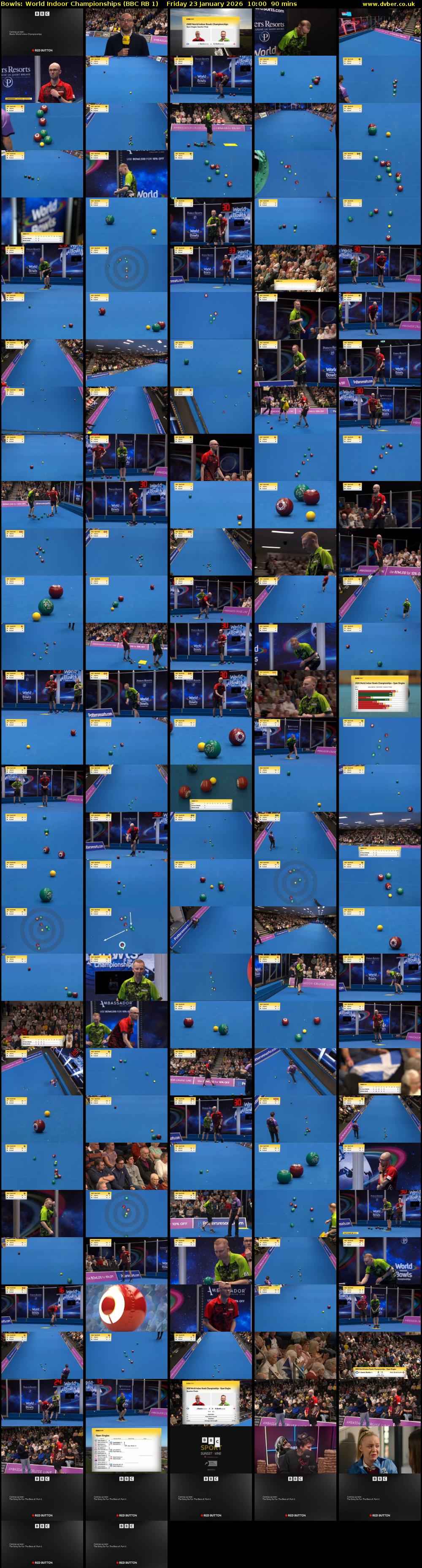 Bowls: World Indoor Championships (BBC RB 1) Friday 23 January 2026 10:00 - 11:30