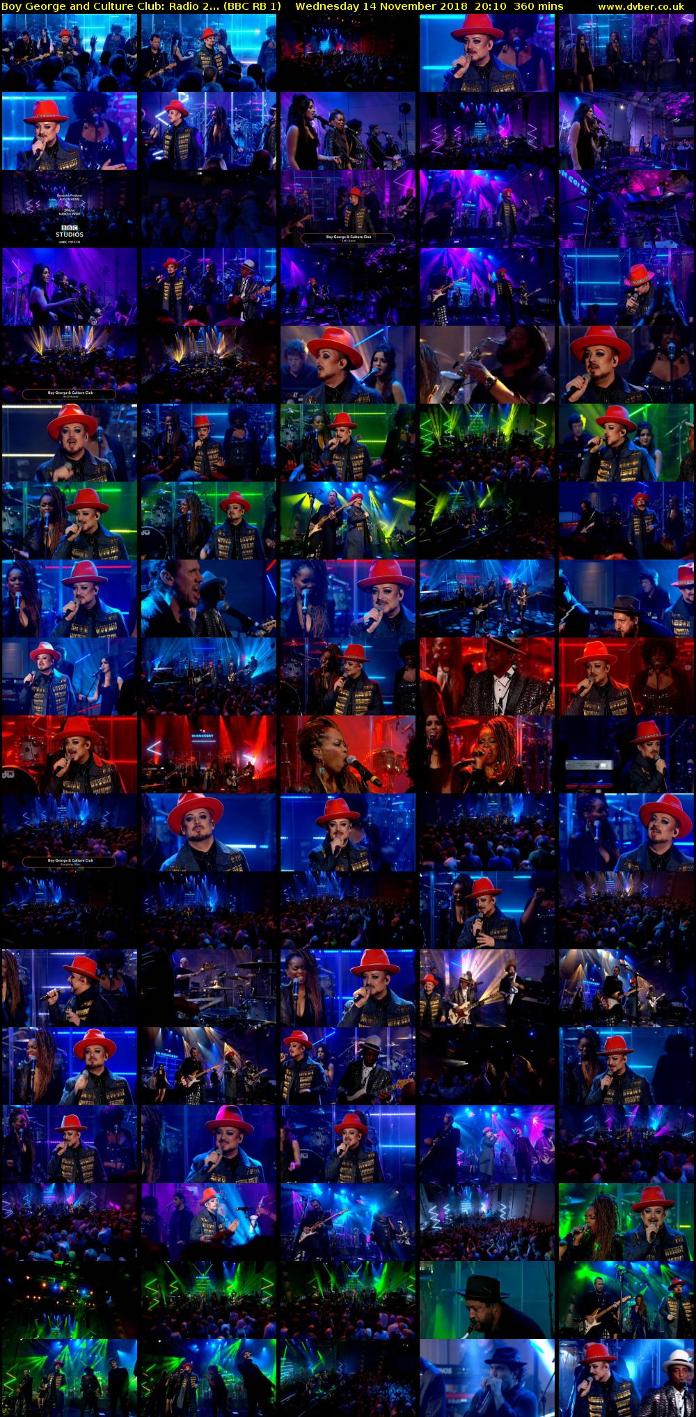 Boy George and Culture Club: Radio 2... (BBC RB 1) Wednesday 14 November 2018 20:10 - 02:10