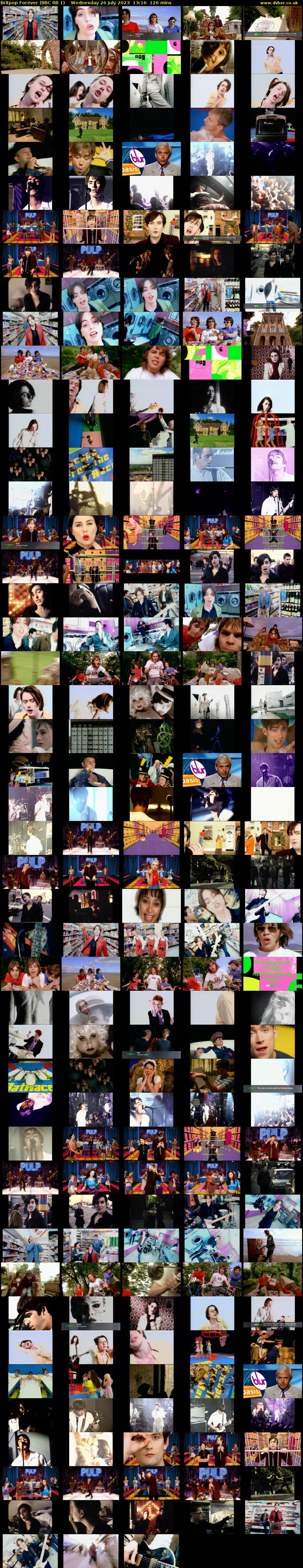 Britpop Forever (BBC RB 1) Wednesday 26 July 2023 13:16 - 15:22