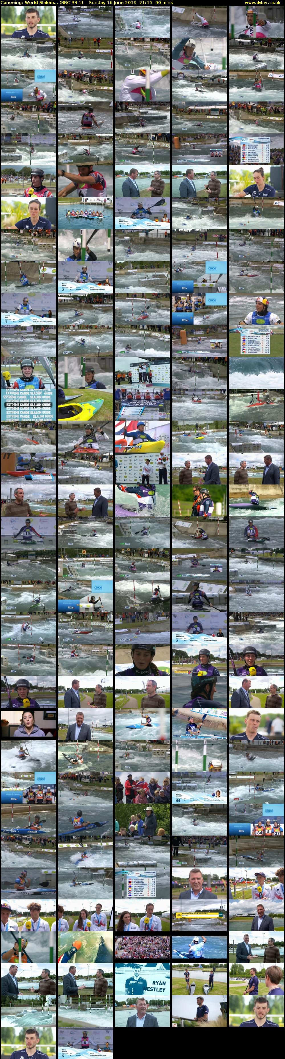 Canoeing: World Slalom... (BBC RB 1) Sunday 16 June 2019 21:15 - 22:45