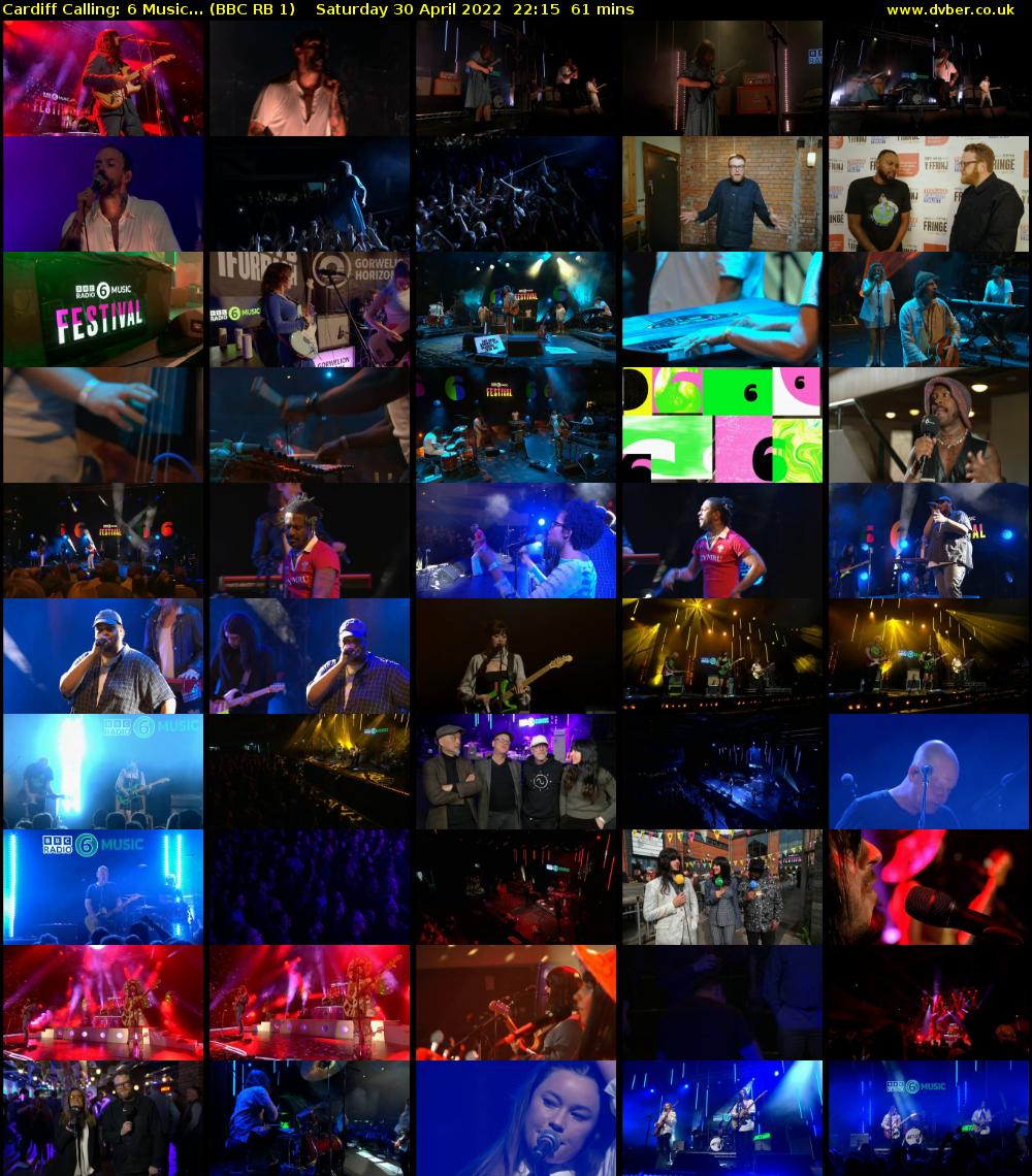 Cardiff Calling: 6 Music... (BBC RB 1) Saturday 30 April 2022 22:15 - 23:16
