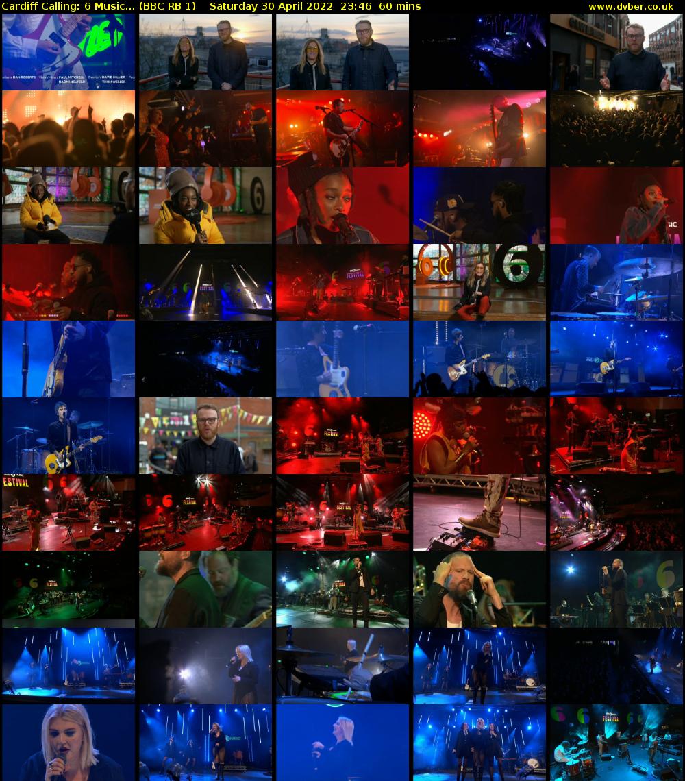 Cardiff Calling: 6 Music... (BBC RB 1) Saturday 30 April 2022 23:46 - 00:46