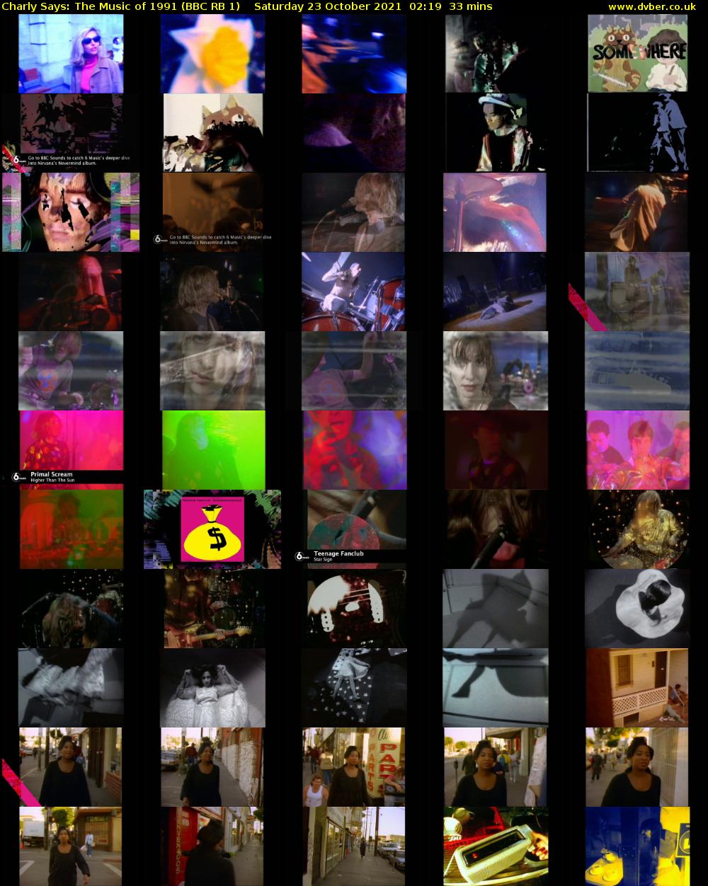 Charly Says: The Music of 1991 (BBC RB 1) Saturday 23 October 2021 02:19 - 02:52
