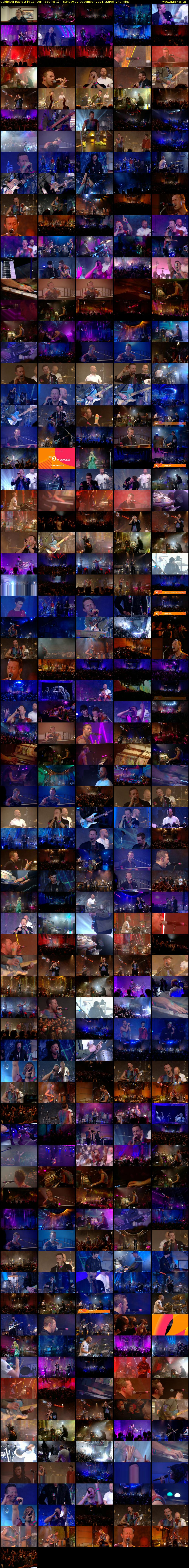 Coldplay: Radio 2 in Concert (BBC RB 1) Sunday 12 December 2021 22:05 - 02:05