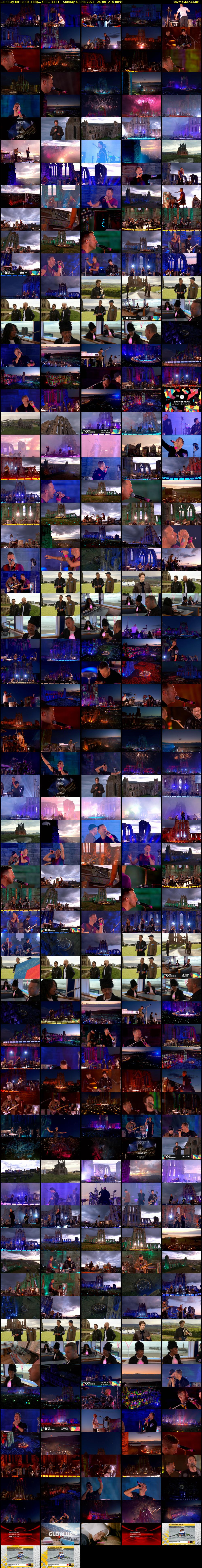 Coldplay for Radio 1 Big... (BBC RB 1) Sunday 6 June 2021 06:00 - 09:30