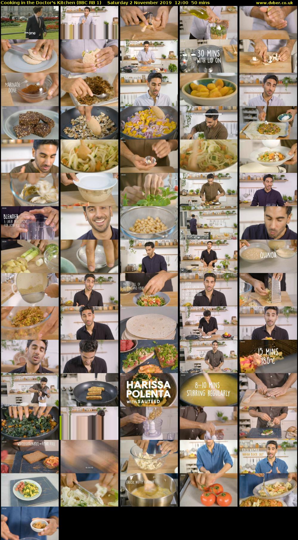 Cooking in the Doctor's Kitchen (BBC RB 1) Saturday 2 November 2019 12:00 - 12:50
