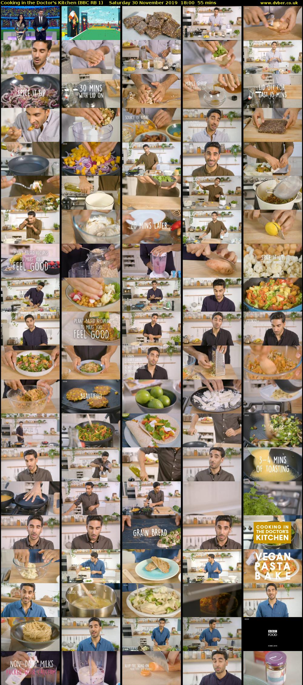 Cooking in the Doctor's Kitchen (BBC RB 1) Saturday 30 November 2019 18:00 - 18:55