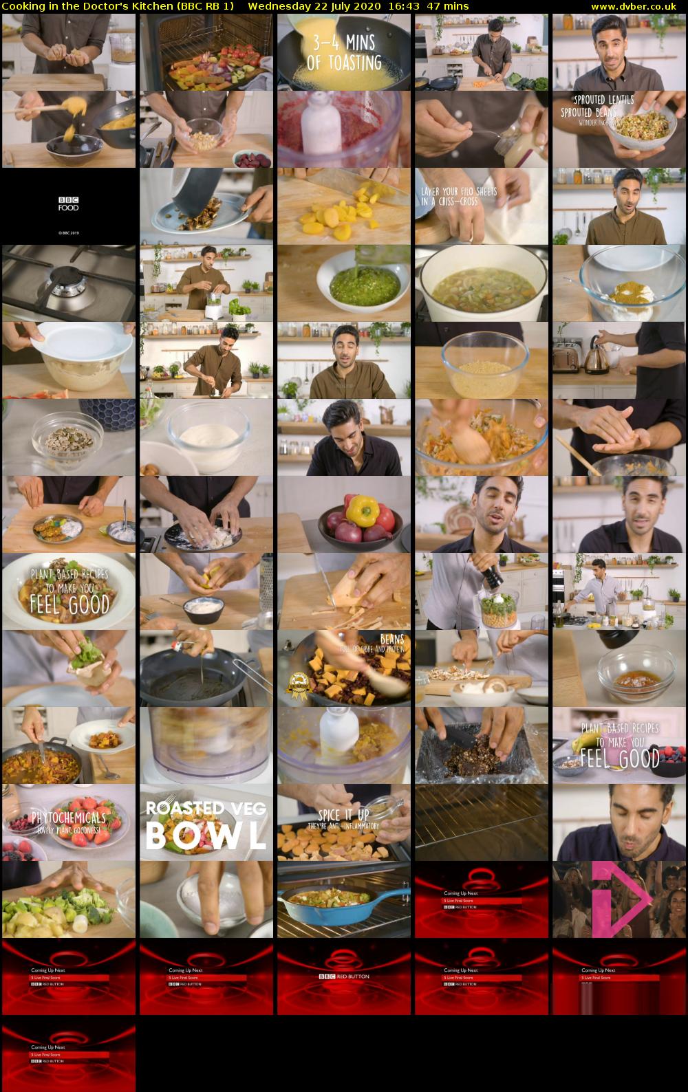 Cooking in the Doctor's Kitchen (BBC RB 1) Wednesday 22 July 2020 16:43 - 17:30