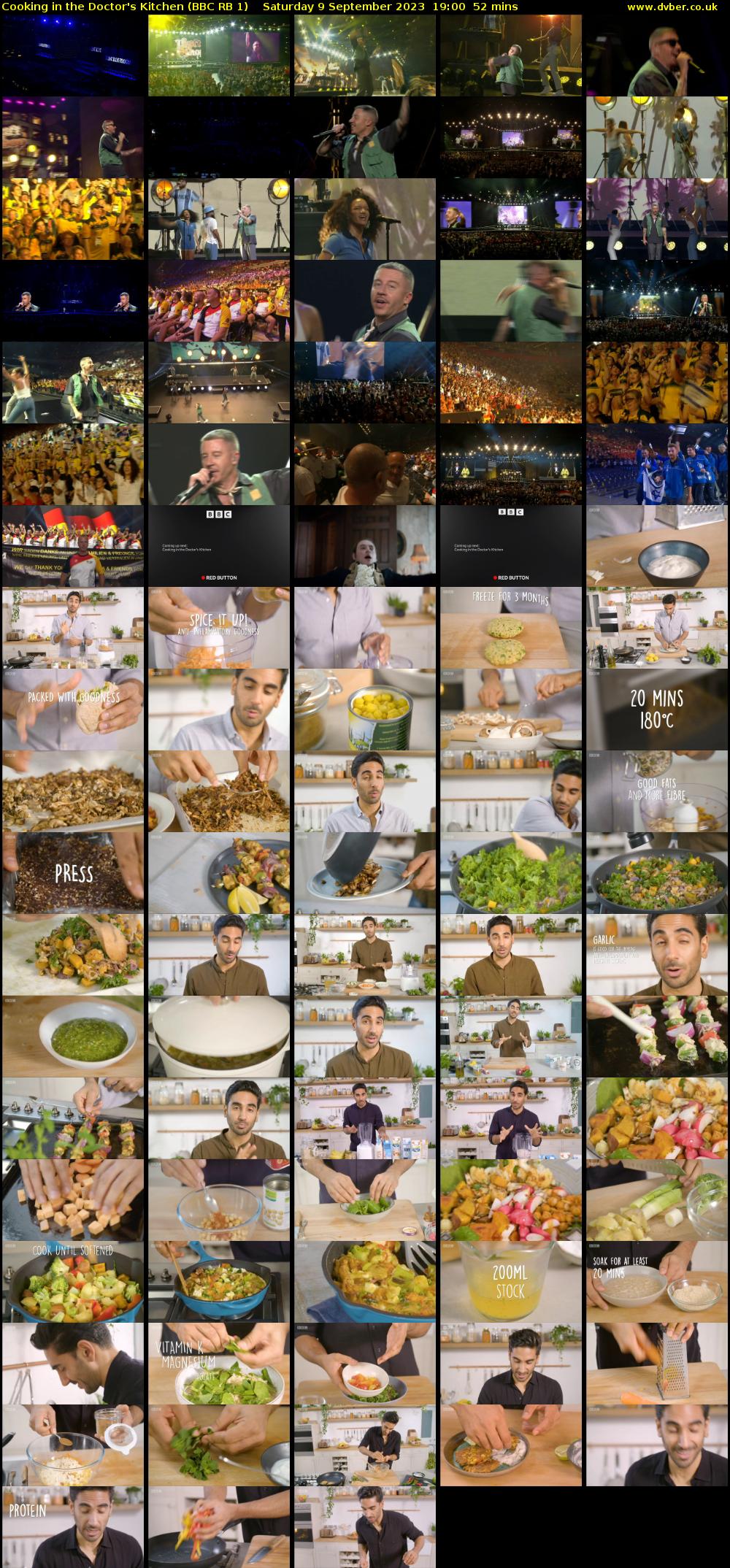 Cooking in the Doctor's Kitchen (BBC RB 1) Saturday 9 September 2023 19:00 - 19:52