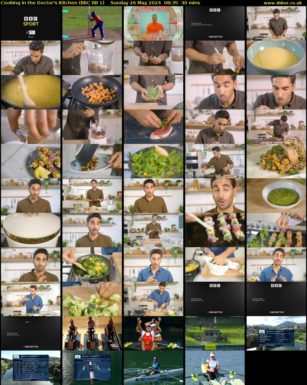 Cooking in the Doctor's Kitchen (BBC RB 1) Sunday 26 May 2024 08:35 - 09:05
