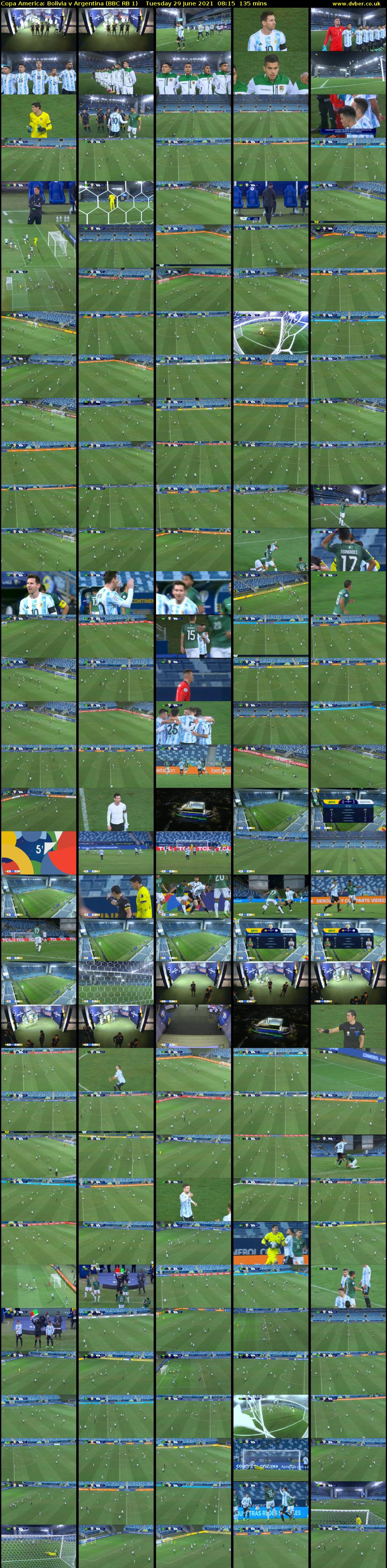 Copa America: Bolivia v Argentina (BBC RB 1) Tuesday 29 June 2021 08:15 - 10:30