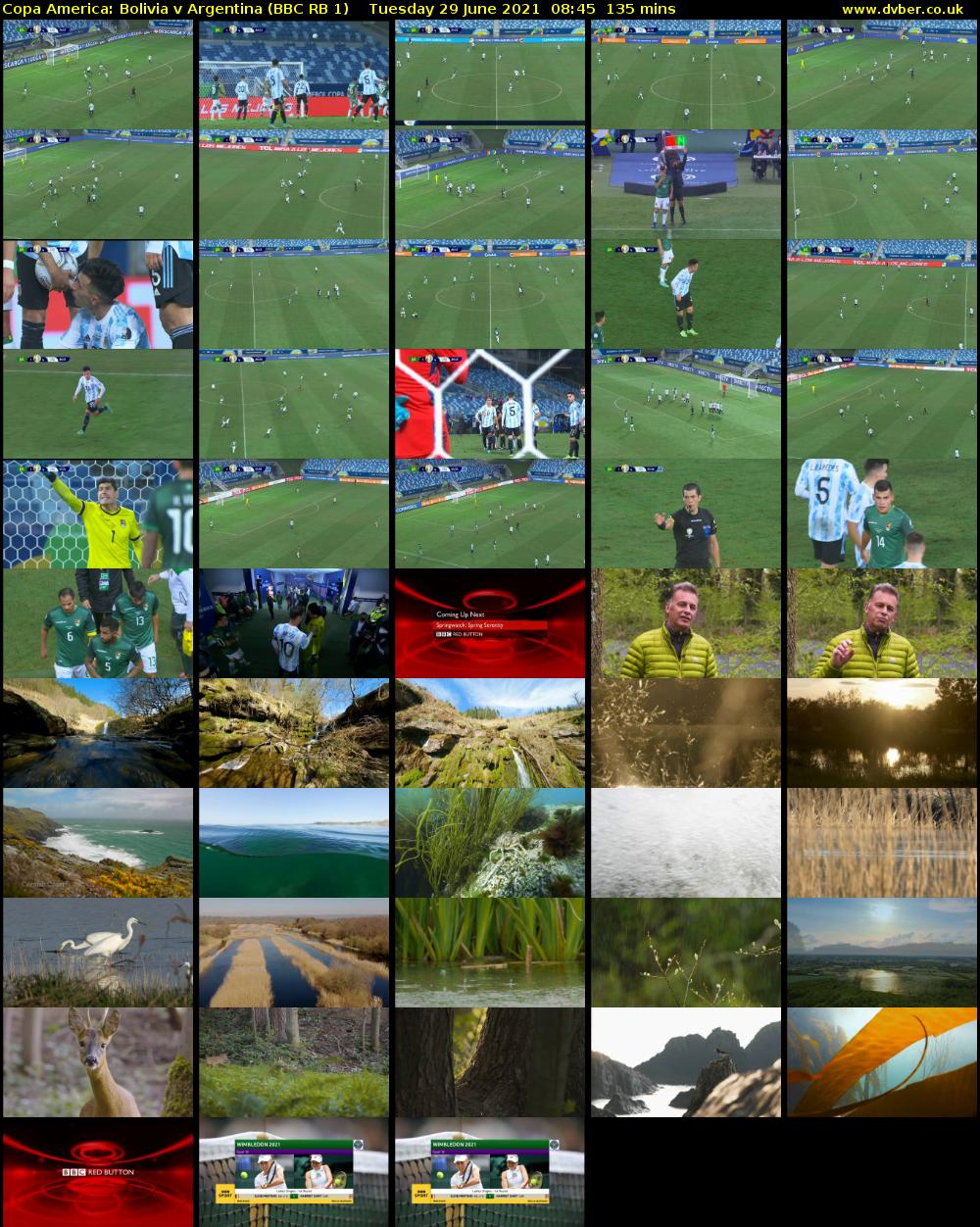 Copa America: Bolivia v Argentina (BBC RB 1) Tuesday 29 June 2021 08:45 - 11:00