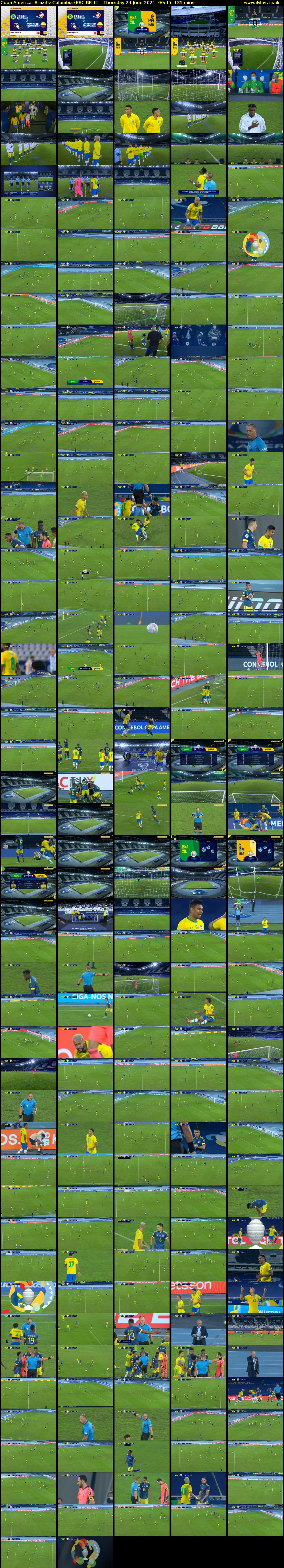 Copa America: Brazil v Colombia (BBC RB 1) Thursday 24 June 2021 00:45 - 03:00