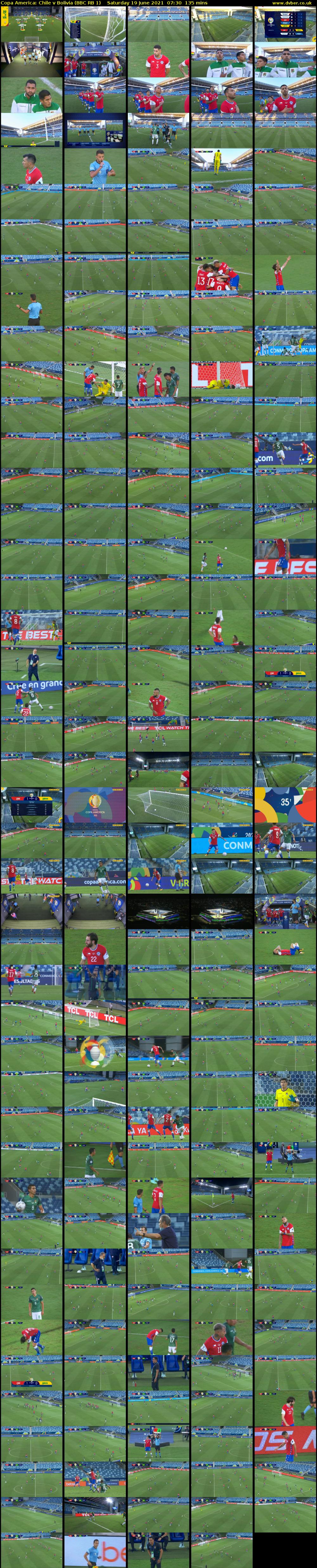 Copa America: Chile v Bolivia (BBC RB 1) Saturday 19 June 2021 07:30 - 09:45