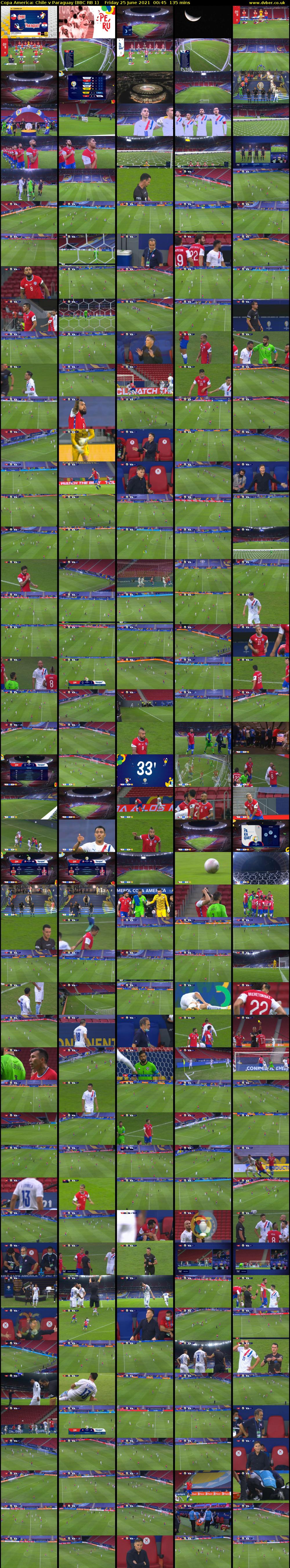 Copa America: Chile v Paraguay (BBC RB 1) Friday 25 June 2021 00:45 - 03:00