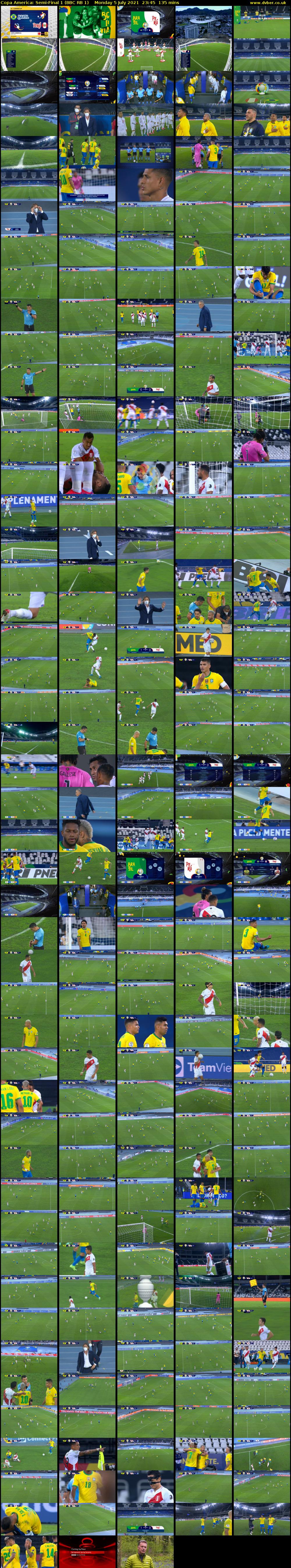 Copa America: Semi-Final 1 (BBC RB 1) Monday 5 July 2021 23:45 - 02:00