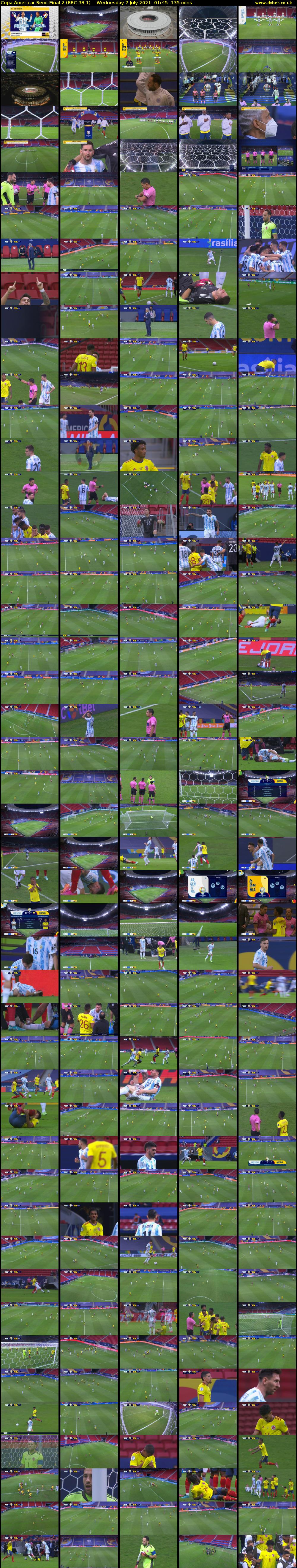 Copa America: Semi-Final 2 (BBC RB 1) Wednesday 7 July 2021 01:45 - 04:00