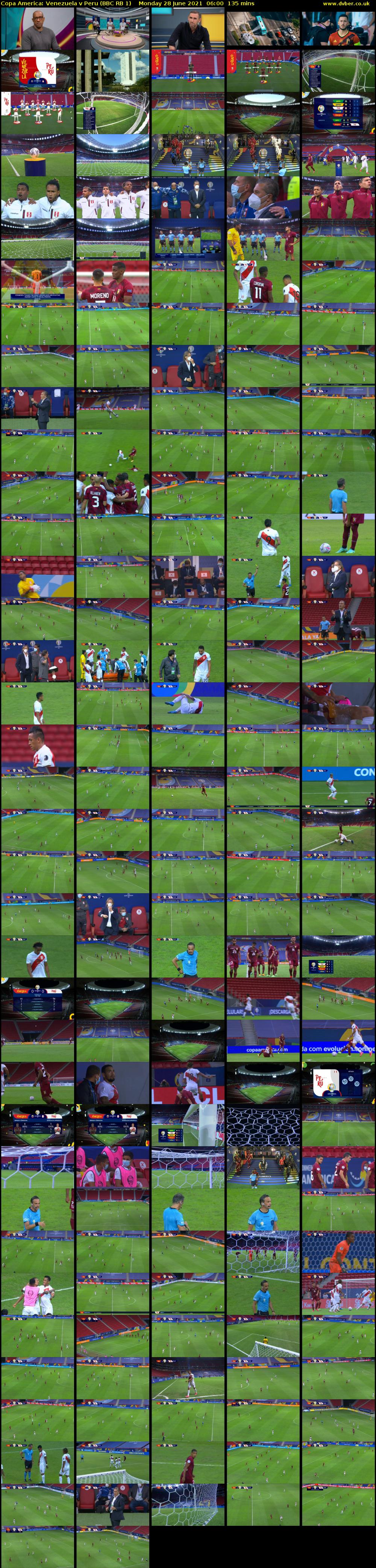 Copa America: Venezuela v Peru (BBC RB 1) Monday 28 June 2021 06:00 - 08:15