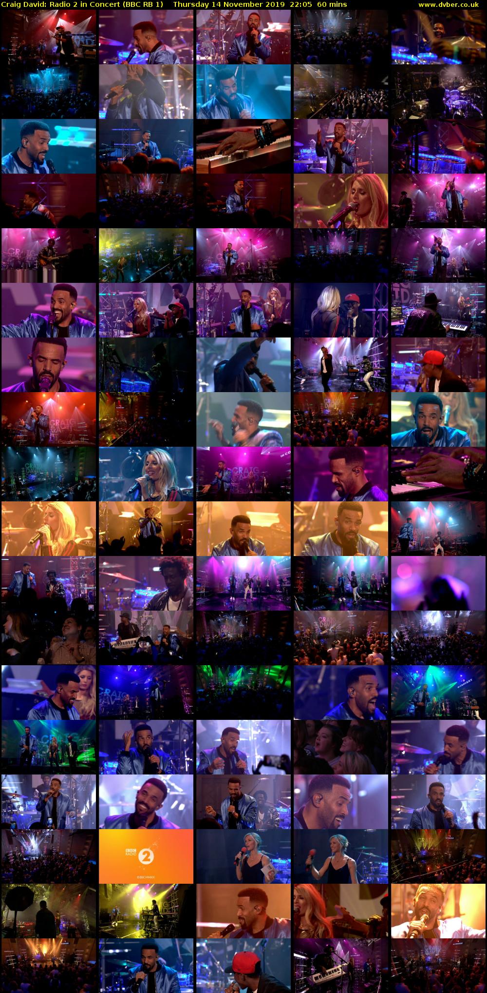 Craig David: Radio 2 in Concert (BBC RB 1) Thursday 14 November 2019 22:05 - 23:05