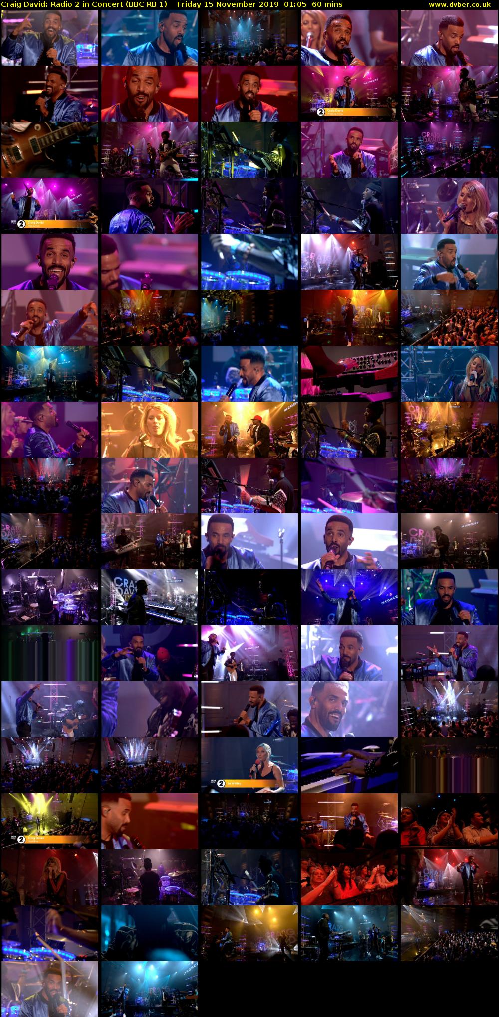 Craig David: Radio 2 in Concert (BBC RB 1) Friday 15 November 2019 01:05 - 02:05