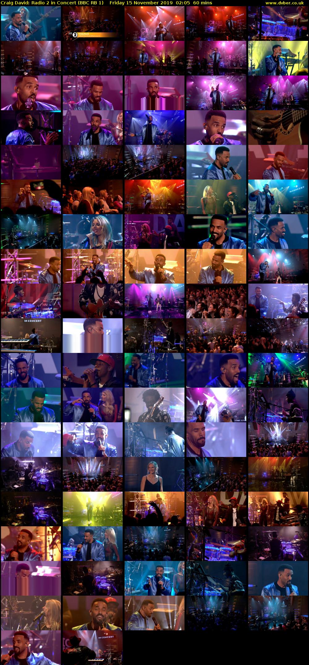 Craig David: Radio 2 in Concert (BBC RB 1) Friday 15 November 2019 02:05 - 03:05