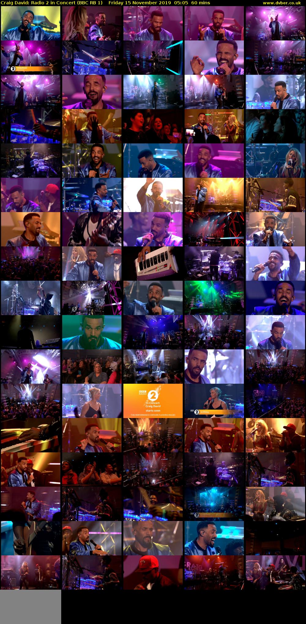 Craig David: Radio 2 in Concert (BBC RB 1) Friday 15 November 2019 05:05 - 06:05