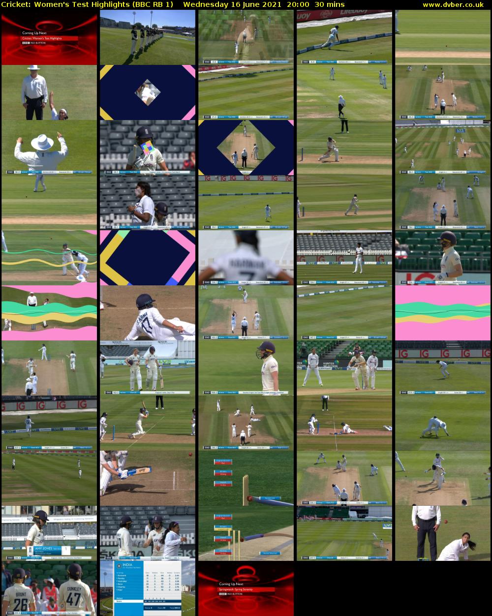 Cricket: Women's Test Highlights (BBC RB 1) Wednesday 16 June 2021 20:00 - 20:30