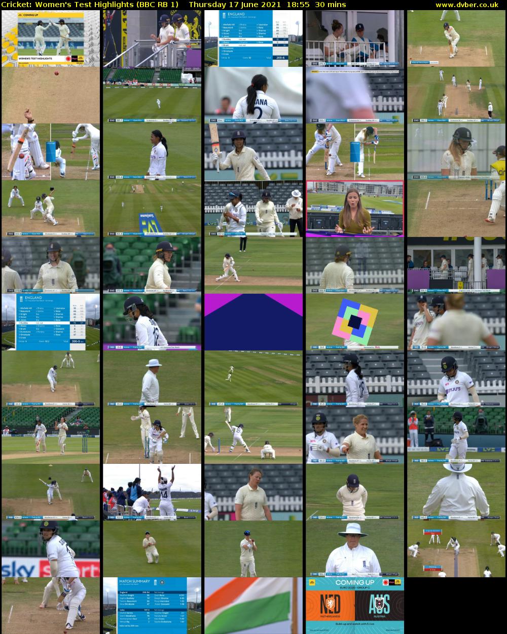 Cricket: Women's Test Highlights (BBC RB 1) Thursday 17 June 2021 18:55 - 19:25