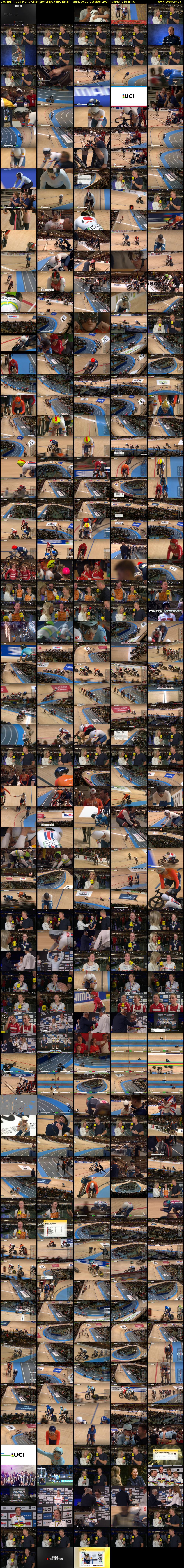 Cycling: Track World Championships (BBC RB 1) Sunday 20 October 2024 08:45 - 12:20