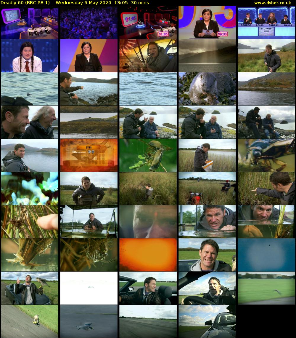 Deadly 60 (BBC RB 1) Wednesday 6 May 2020 13:05 - 13:35