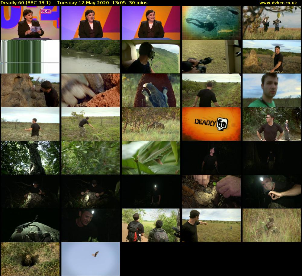 Deadly 60 (BBC RB 1) Tuesday 12 May 2020 13:05 - 13:35