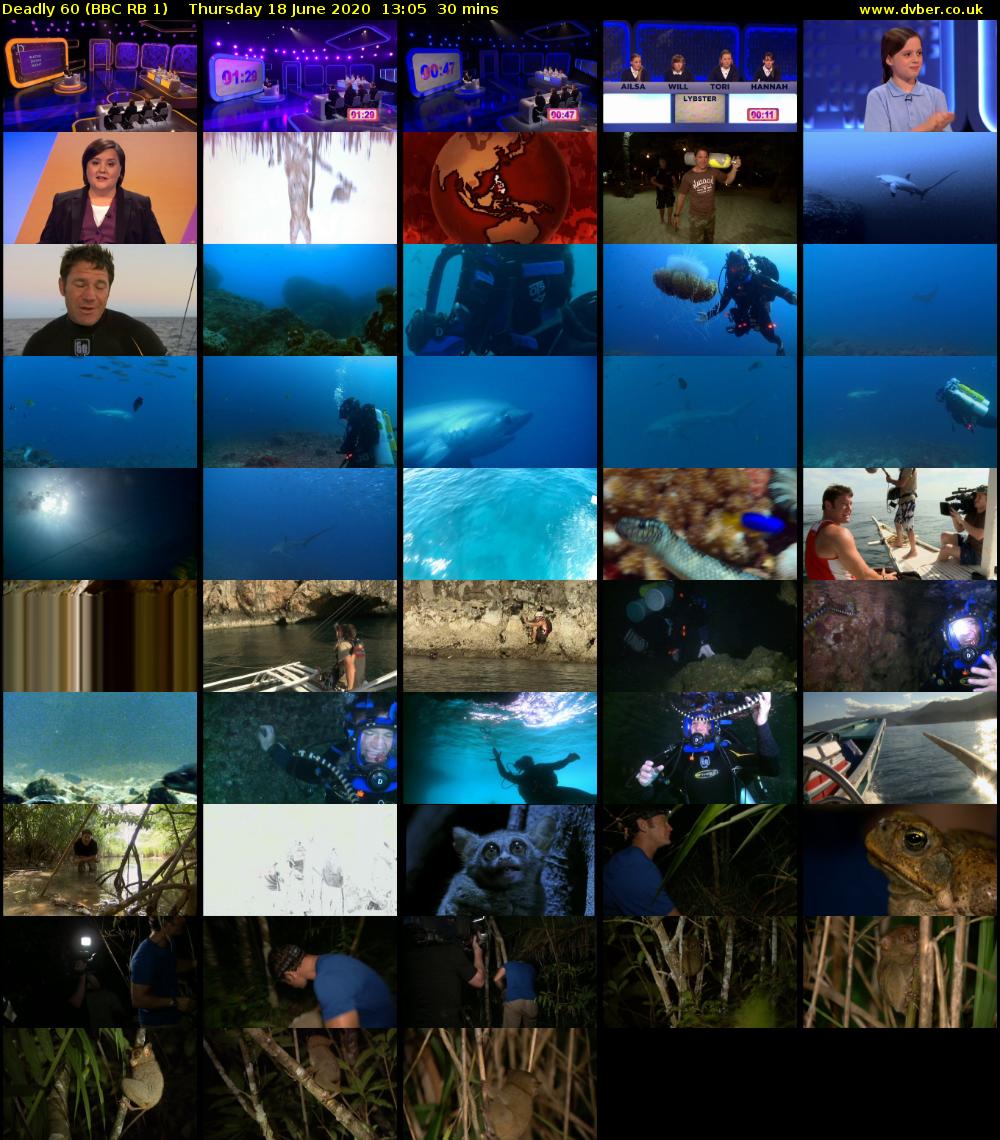 Deadly 60 (BBC RB 1) Thursday 18 June 2020 13:05 - 13:35