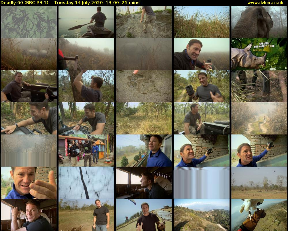 Deadly 60 (BBC RB 1) Tuesday 14 July 2020 13:00 - 13:25