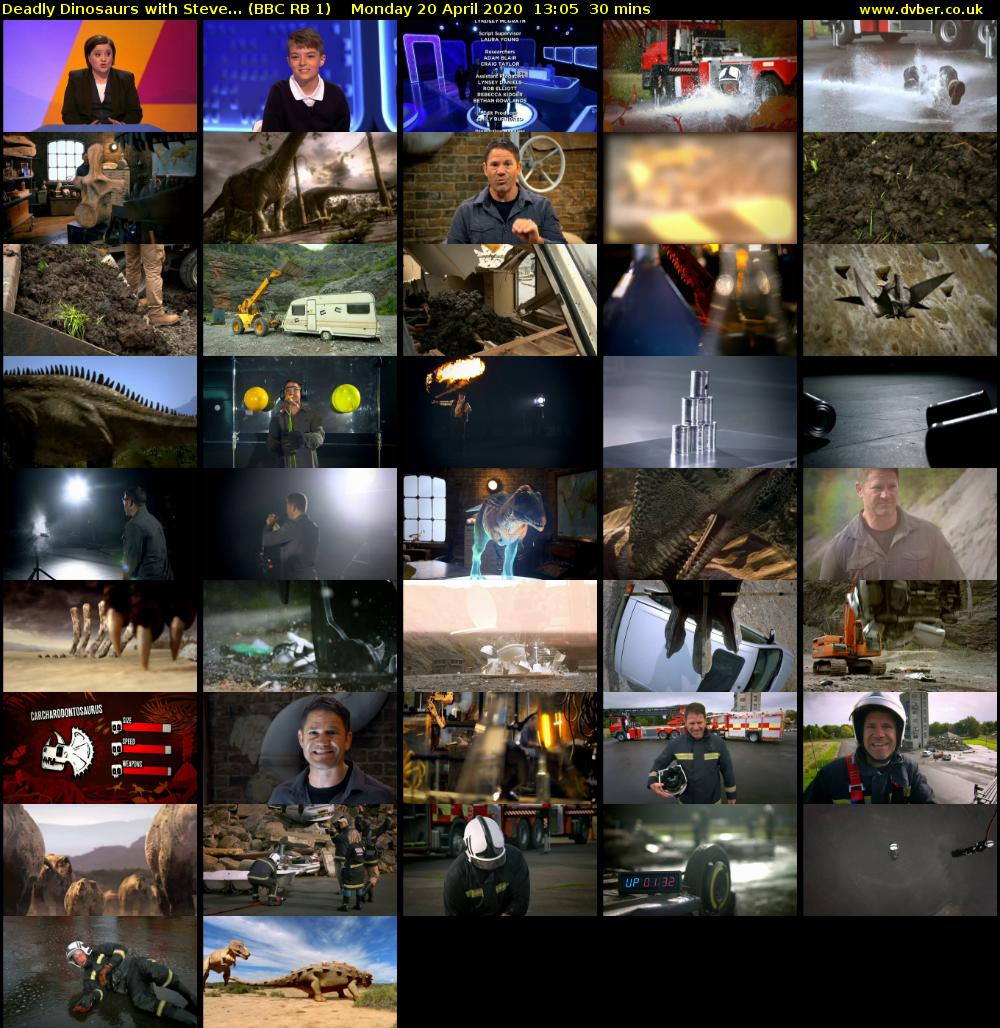 Deadly Dinosaurs with Steve... (BBC RB 1) Monday 20 April 2020 13:05 - 13:35