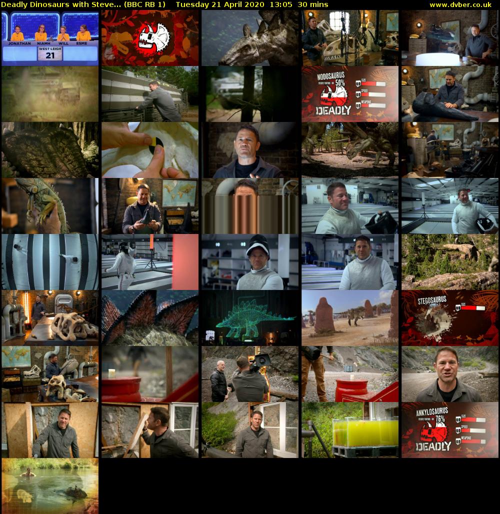 Deadly Dinosaurs with Steve... (BBC RB 1) Tuesday 21 April 2020 13:05 - 13:35