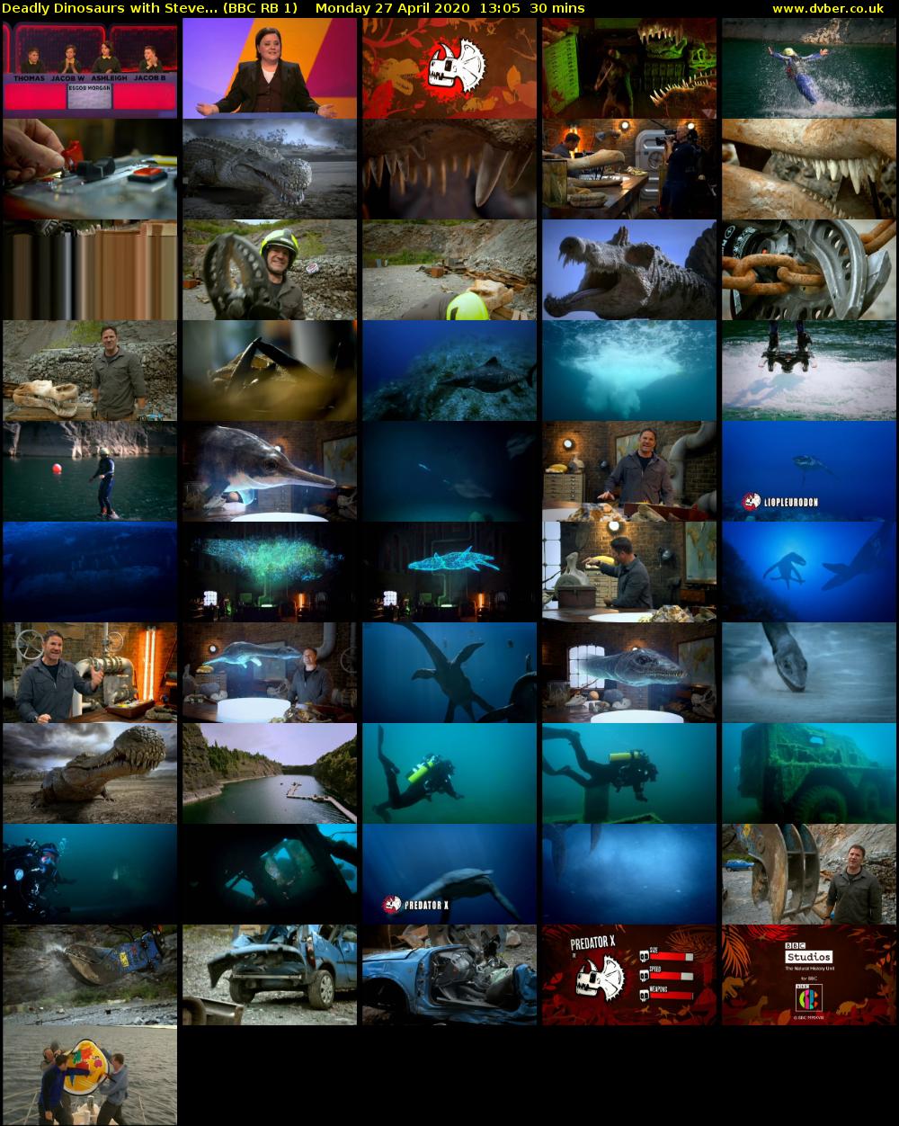 Deadly Dinosaurs with Steve... (BBC RB 1) Monday 27 April 2020 13:05 - 13:35