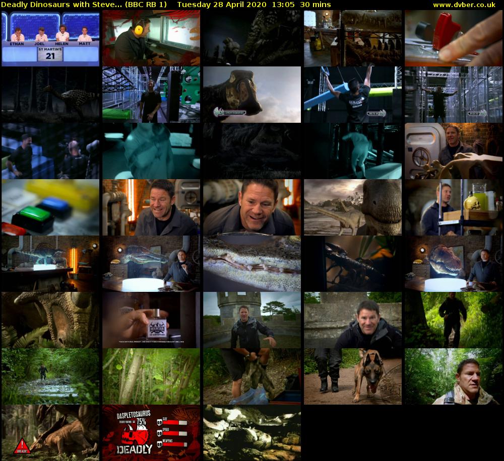 Deadly Dinosaurs with Steve... (BBC RB 1) Tuesday 28 April 2020 13:05 - 13:35
